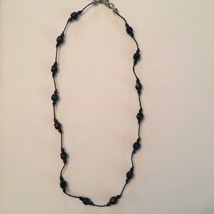 Black Bead Necklace